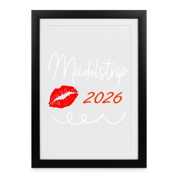 Girls' Trip 2026 Girls' Trip Girls' Tour Girls' Trip - Framed poster (27 × 37 cm) - black - Front