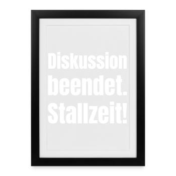 Discussion terminée : Erreur de frappe de contraste - Affiche encadrée (27 × 37 cm) - noir - Devant
