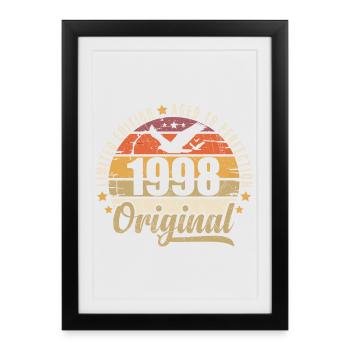 1998 Birthday Gift 1998 Original 1998 - Framed poster (27 × 37 cm) - black - Front