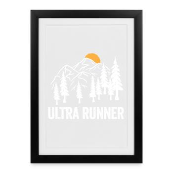 Ultra Runner - Framed poster (27 × 37 cm) - black - Front