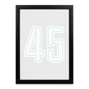 45 - Framed poster (27 × 37 cm) - black - Front