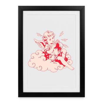 Angry Gaming Cherub – Lag Lightning - Framed poster (27 × 37 cm) - black - Front