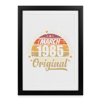 41. Anniversary 41 Years Limited Edition March 1985 - Framed poster (27 × 37 cm) - black - Front