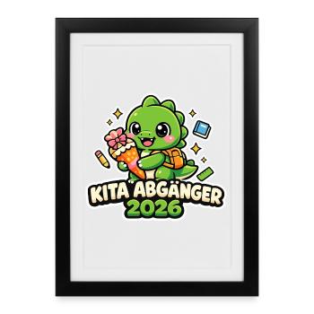 Daycare Graduate 2026 Kids Gift - Framed poster (27 × 37 cm) - black - Front
