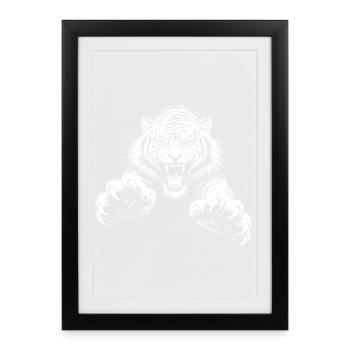 Tiger - Framed poster (27 × 37 cm) - black - Front