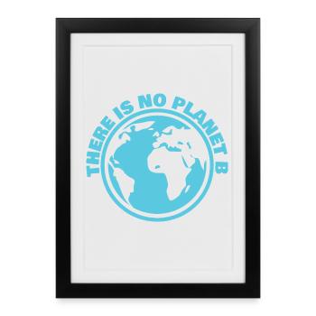 Il n’existe pas d’art climatique de la Planète B - Affiche encadrée (27 × 37 cm) - noir - Devant