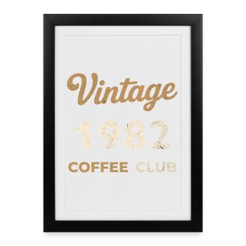 Vintage 1982 – Coffee Club Retro Birth Year - Framed poster (27 × 37 cm) - black - Front