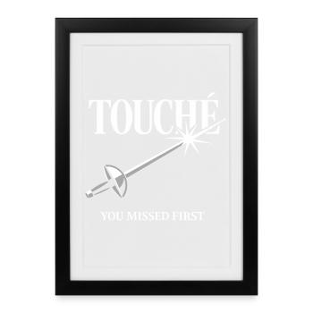 Fencing Fencing Fencing Athlete Fencing Club Sports - Framed poster (27 × 37 cm) - black - Front