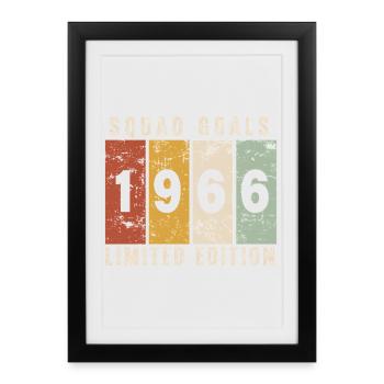 Anniversary 1966 - 60 years - Framed poster (27 × 37 cm) - black - Front