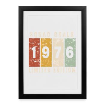 Anniversary 1976 - 50 years - Framed poster (27 × 37 cm) - black - Front