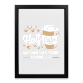 Radiology Nuclear Atom Nuclear Medicine - Framed poster (27 × 37 cm) - black - Front