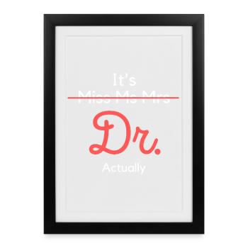 Dr Titre Empower Tee - Affiche encadrée (27 × 37 cm) - noir - Devant