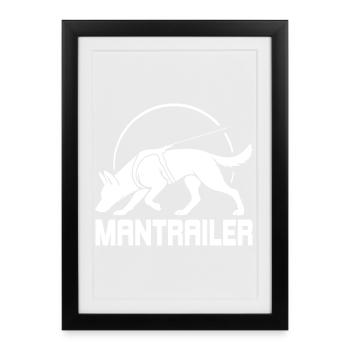 Malinois MANTRAILER Search Dogs Dogs Wilsigns - Framed poster (27 × 37 cm) - black - Front