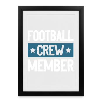 Équipe de football - Affiche encadrée (27 × 37 cm) - noir - Devant