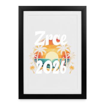 Zrce Party 2026 - Affiche encadrée (27 × 37 cm) - noir - Devant