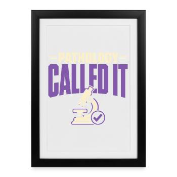 Semaine du laboratoire de pathologie, Diagnostic, - Affiche encadrée (27 × 37 cm) - noir - Devant