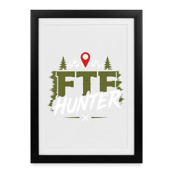 FTE Hunter Outdoors - Framed poster (27 × 37 cm) - black - Front
