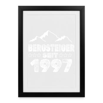 geboren 1997 - Gerahmtes Poster (27 × 37 cm) - Schwarz - Vorne