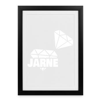 Edel Jarne - Framed poster (27 × 37 cm) - black - Front