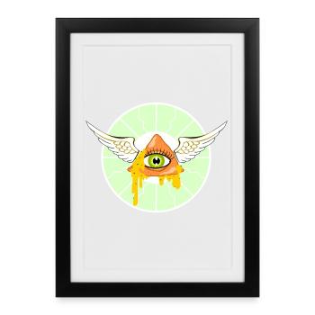 Saint Nacho - Framed poster (27 × 37 cm) - black - Front