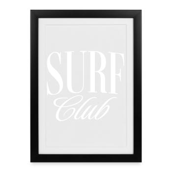 Surf Club - Framed poster (27 × 37 cm) - black - Front