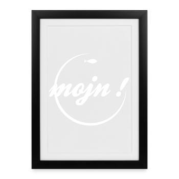 Mojn, Jutland, Denmark, Schleswig, Northern Germany - Framed poster (27 × 37 cm) - black - Front