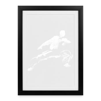 Kung-Fu Shaolin figure - Framed poster (27 × 37 cm) - black - Front