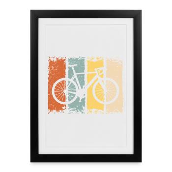 Bicycle - Framed poster (27 × 37 cm) - black - Front