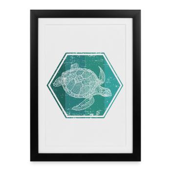 Tortoises - Framed poster (27 × 37 cm) - black - Front