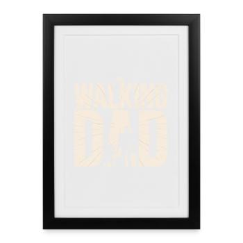 The Walking Dad - Affiche encadrée (27 × 37 cm) - noir - Devant