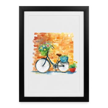 Bicycle - Framed poster (27 × 37 cm) - black - Front