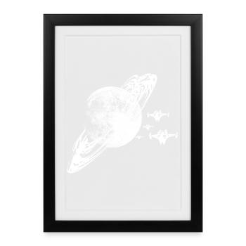 La planète - Affiche encadrée (27 × 37 cm) - noir - Devant
