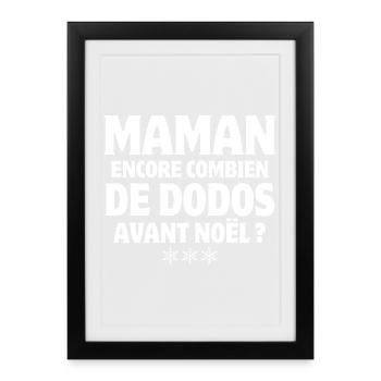 Christmas, Merry Christmas, Happy Holidays - Framed poster (27 × 37 cm) - black - Front