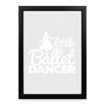Little Ballet Dancer - Framed poster (27 × 37 cm) - black - Front