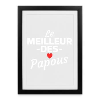 Grafikdesign: Das Beste der Papua - Gerahmtes Poster (27 × 37 cm) - Schwarz - Vorne