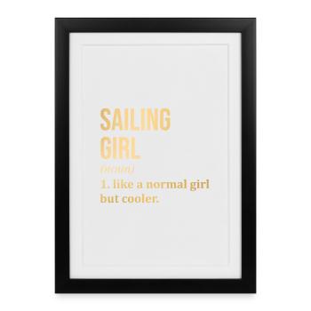 Sailing Sailing Sailing - Framed poster (27 × 37 cm) - black - Front