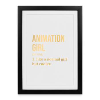 Animation Animation Animation - Framed poster (27 × 37 cm) - black - Front