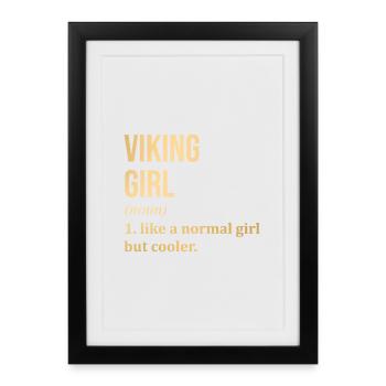 Viking Viking Viking - Affiche encadrée (27 × 37 cm) - noir - Devant