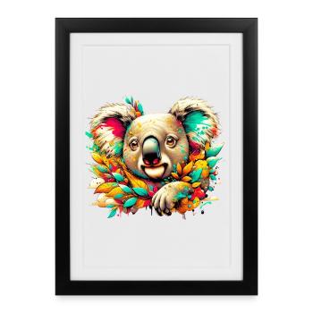 Koala - Affiche encadrée (27 × 37 cm) - noir - Devant