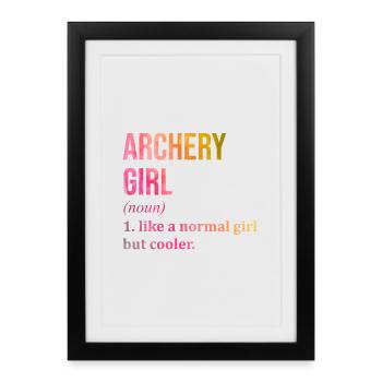 Archery Archery Archery - Framed poster (27 × 37 cm) - black - Front