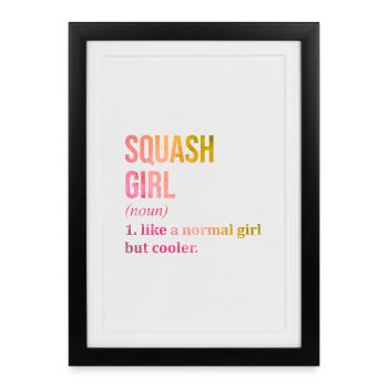 Courge Courge Courge Courge - Affiche encadrée (27 × 37 cm) - noir - Devant