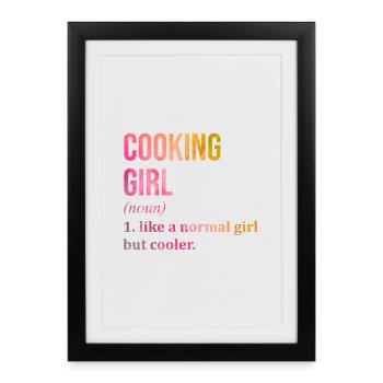 Cooking Cooking Cooking - Framed poster (27 × 37 cm) - black - Front
