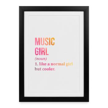 Music Music Music - Framed poster (27 × 37 cm) - black - Front