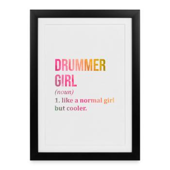Batteur Batteur Batteur - Affiche encadrée (27 × 37 cm) - noir - Devant