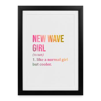 New Wave New Wave New Wave - Framed poster (27 × 37 cm) - black - Front