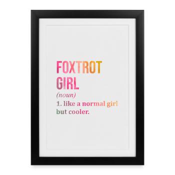 Foxtrot Foxtrot Foxtrot - Affiche encadrée (27 × 37 cm) - noir - Devant