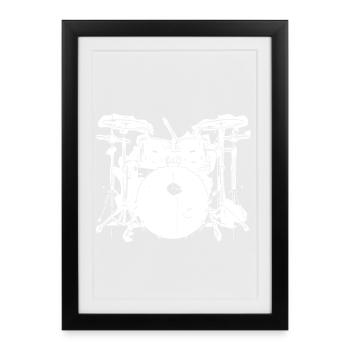Percussion - Framed poster (27 × 37 cm) - black - Front