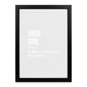 Judo Judo Judo - Framed poster (27 × 37 cm) - black - Front