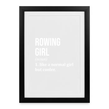 Rowing Rowing Rowing - Framed poster (27 × 37 cm) - black - Front