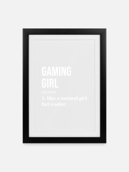 Gaming Gaming Gaming - Framed poster (27 × 37 cm) - black